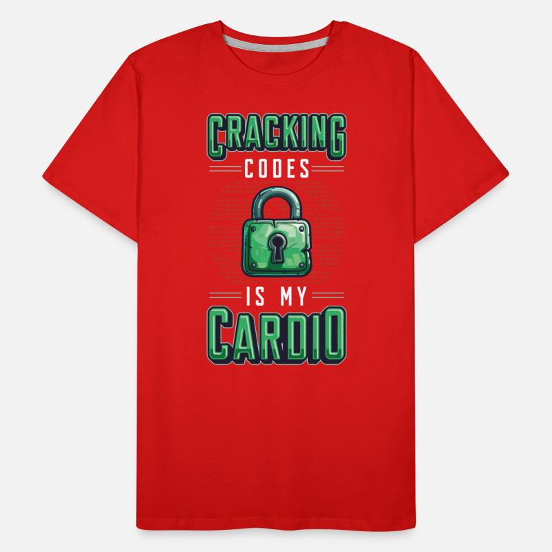 Cracking Codes Is My Cardio - Cryptologic Men's Premium Organic T-Shirt