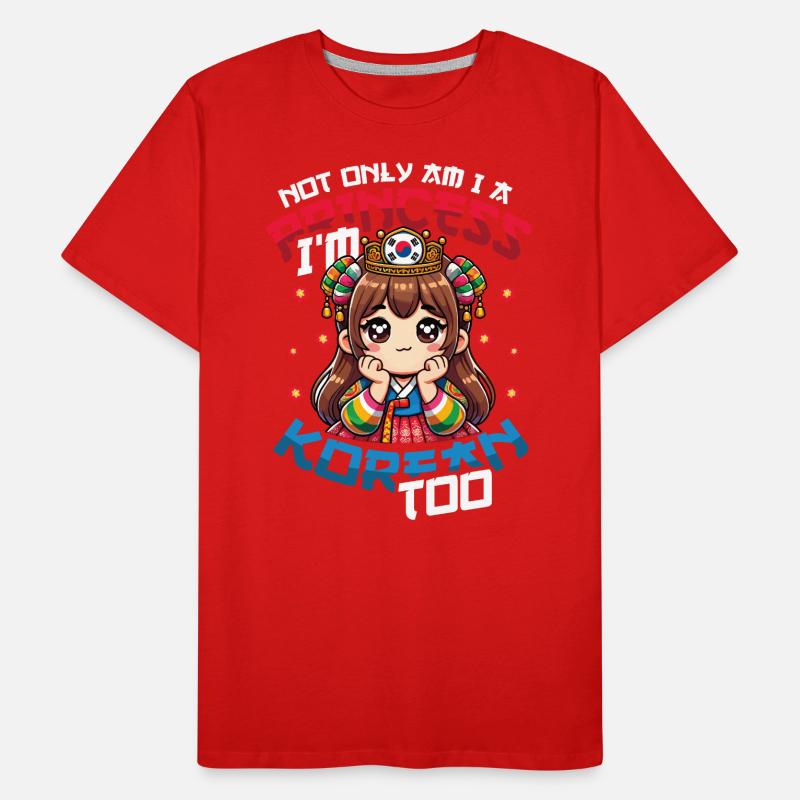 Filles Origine coréenne Corée du Sud T-shirt bio Premium Homme