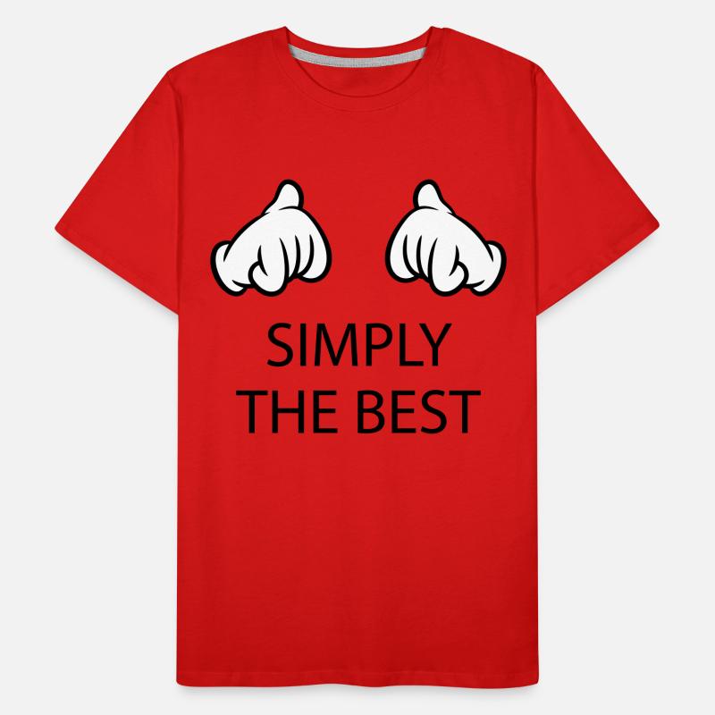 Tout simplement le meilleur (Mains / Pos / 2C) T-shirt bio Premium Homme