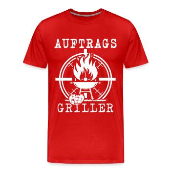 Grillen Auftragsgriller grillt BBQ Grillmaster - Männer Premium Bio T-Shirt - Rot - Vorne - Damien (186cm)