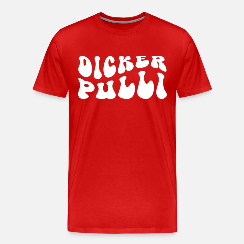 Dicker Pulli - Männer Premium Bio T-Shirt - Rot