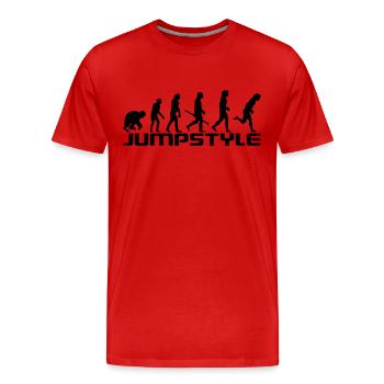 Evolution Jumpstyle 2 - T-shirt bio Premium Homme - rouge - Devant - Damien (186cm)