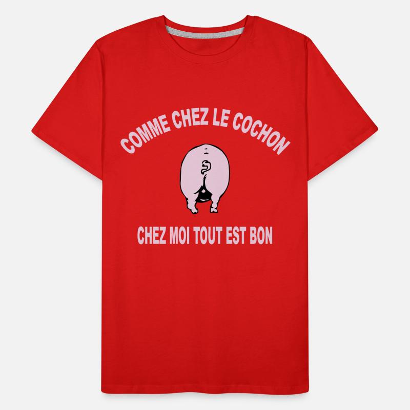 cochon T-shirt bio Premium Homme