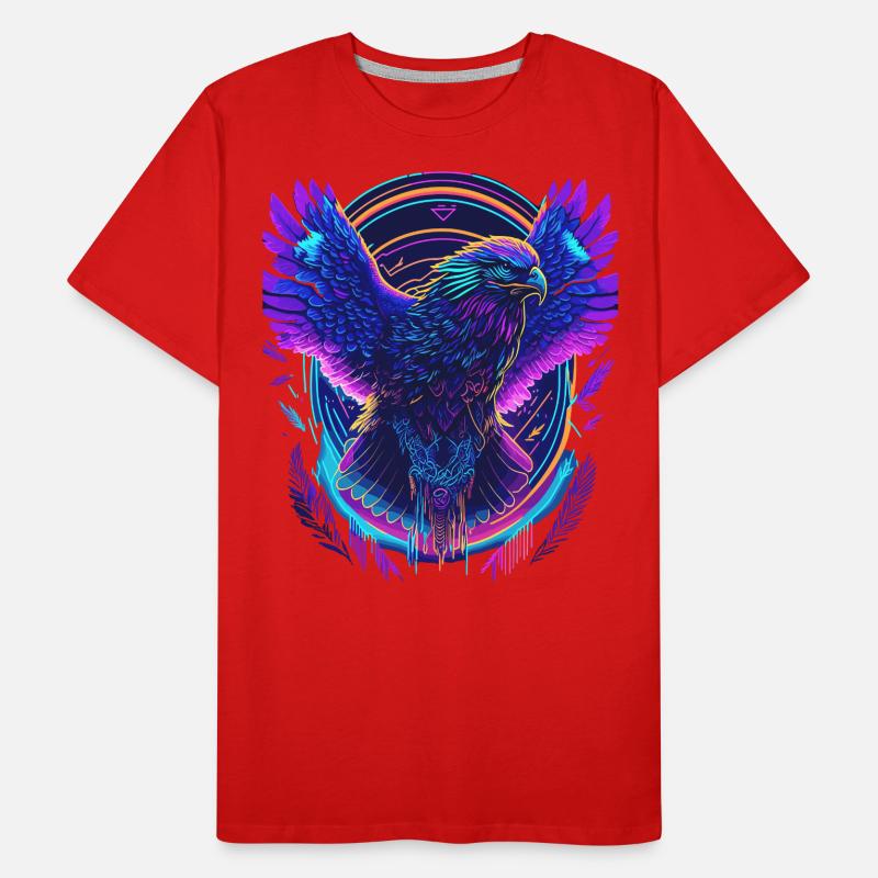 Aigle volant Synthwave T-shirt bio Premium Homme