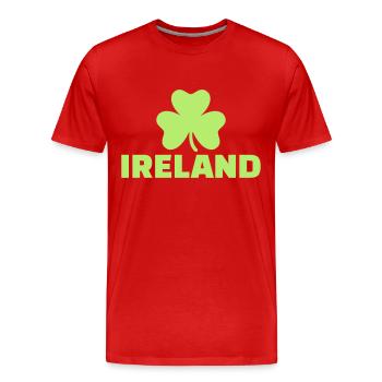 Ireland - Men's Premium Organic T-Shirt - red - Front - Damien (186cm)