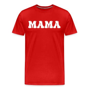 Mom - Best Mom - Men's Premium Organic T-Shirt - red - Front - Damien (186cm)