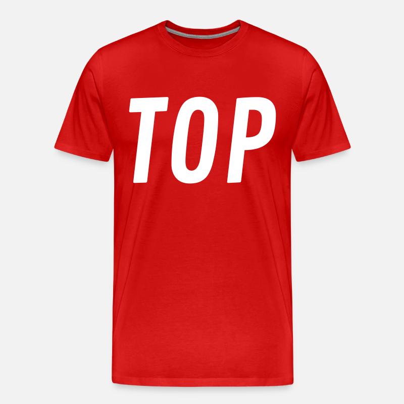 Top oder Bottom - Männer Premium Bio T-Shirt - Rot