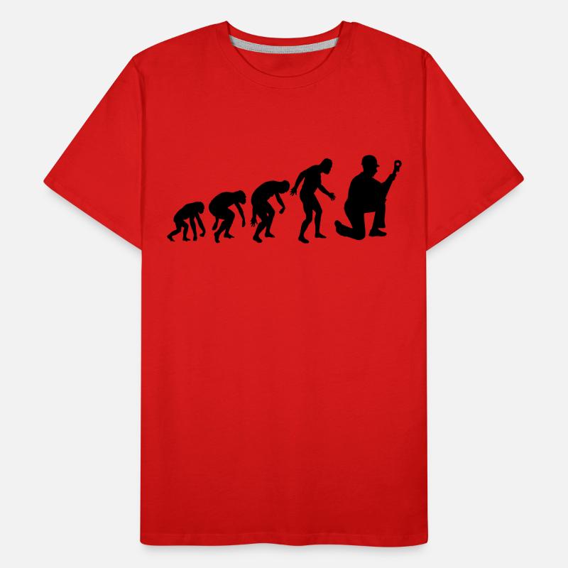 ÉVOLUTION DE LA MÉCANIQUE ! T-shirt bio Premium Homme
