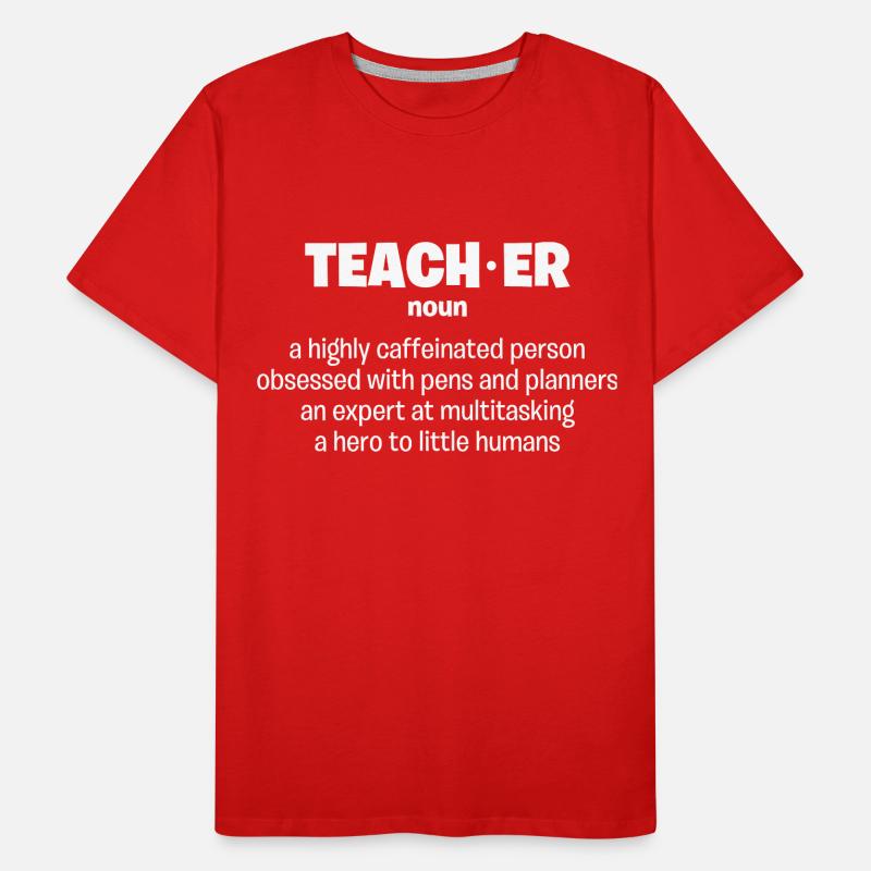 Lehrer, Lehrerin, Substantiv, Experte, Held Männer Premium Bio T-Shirt