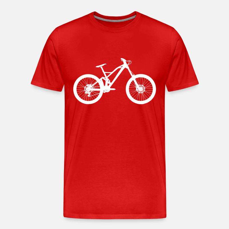 downhill - Männer Premium Bio T-Shirt - Rot