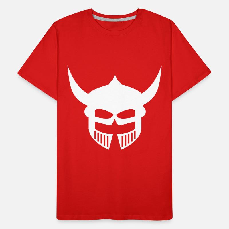 Conception de casque barbare T-shirt bio Premium Homme