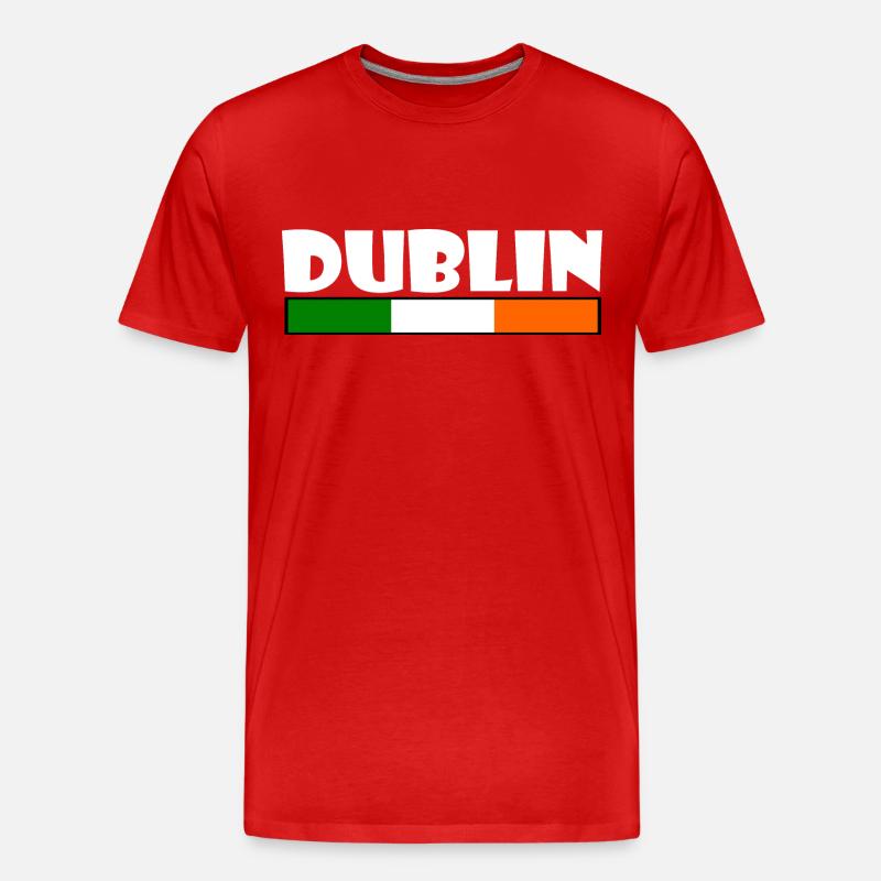 Dublin - Männer Premium Bio T-Shirt - Rot