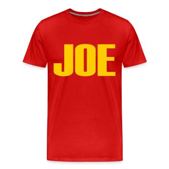 Joe - Men's Premium Organic T-Shirt - red - Front - Damien (186cm)