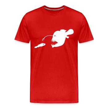 Anglerfisch - Männer Premium Bio T-Shirt - Rot - Vorne - Damien (186cm)