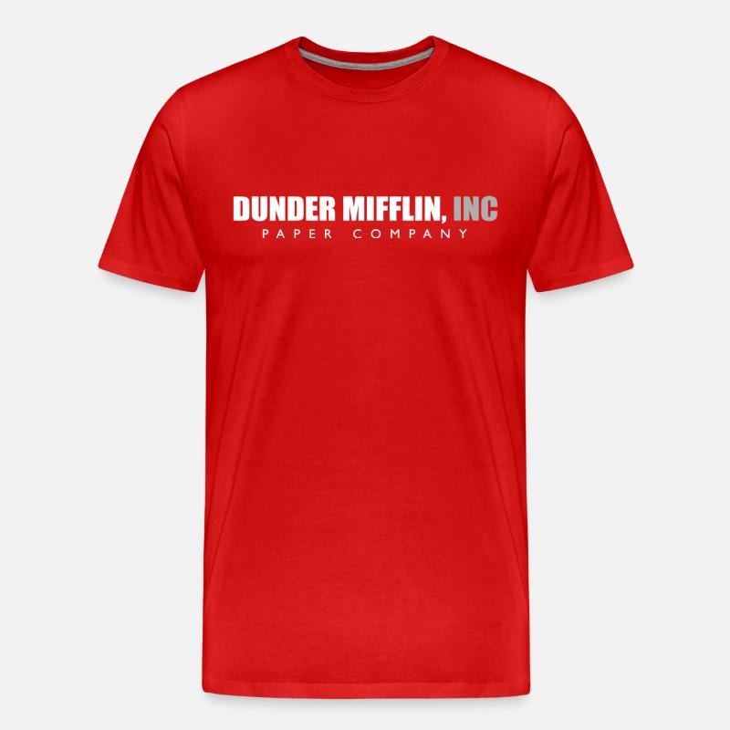 Le graphique Office Dunder Mifflin - T-shirt bio Premium Homme - rouge