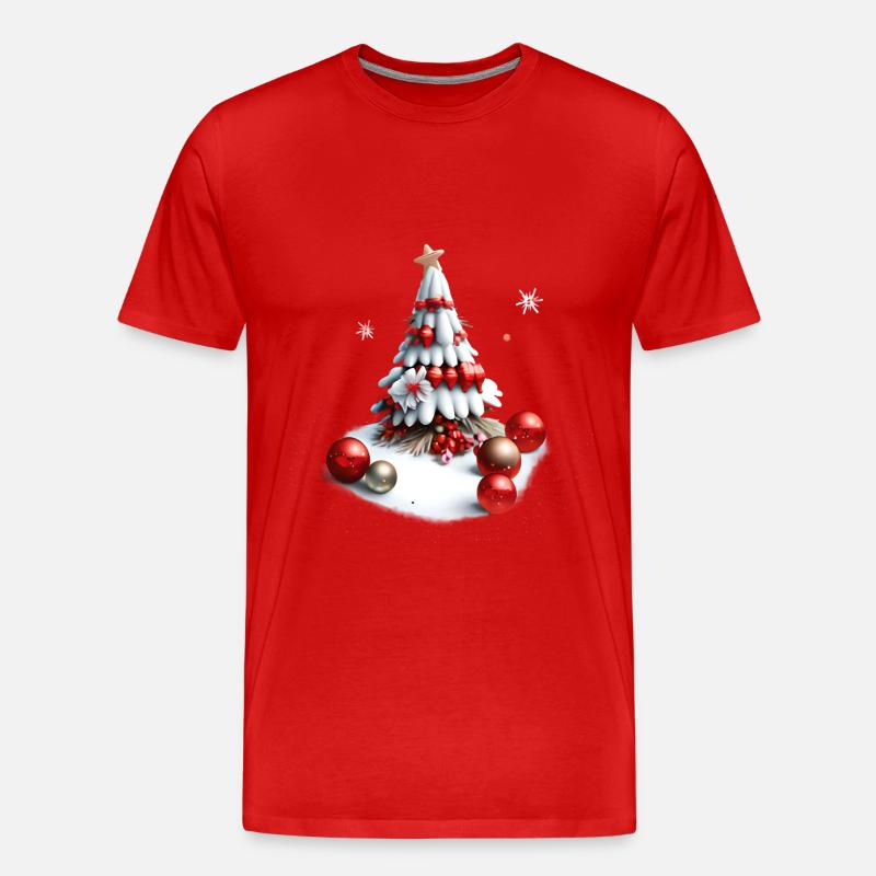 Weihnachten Kinder 2 - Männer Premium Bio T-Shirt - Rot