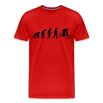 MOTORCROSS EVOLUTION - T-shirt bio Premium Homme - rouge - Devant - Damien (186cm)