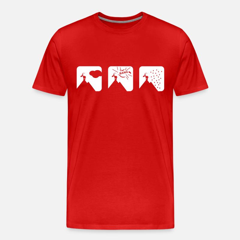 whyitrains1 - Männer Premium Bio T-Shirt - Rot