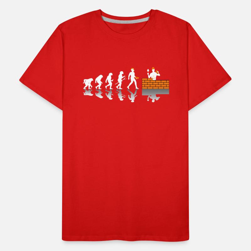 Maçons Evolution Artisans Guildes Métiers T-shirt bio Premium Homme