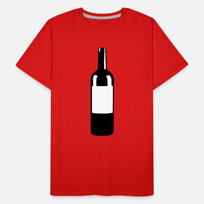 Wine Bottle T-shirt bio Premium Homme