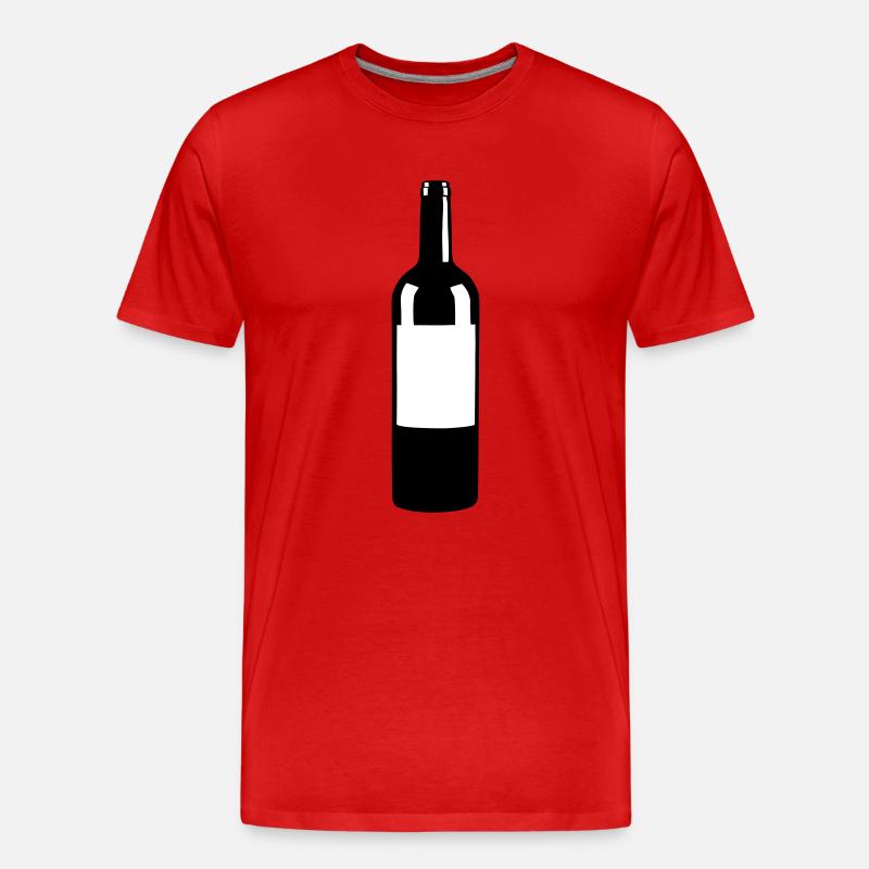 Weinfalsche - Männer Premium Bio T-Shirt - Rot