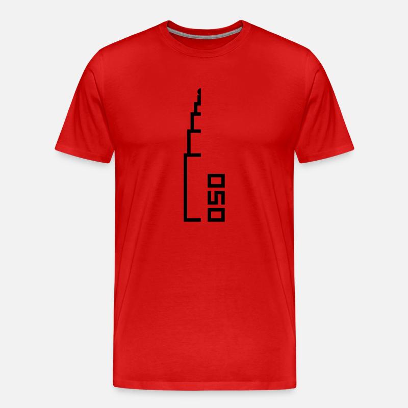 Groningen Martini 050 - Männer Premium Bio T-Shirt - Rot