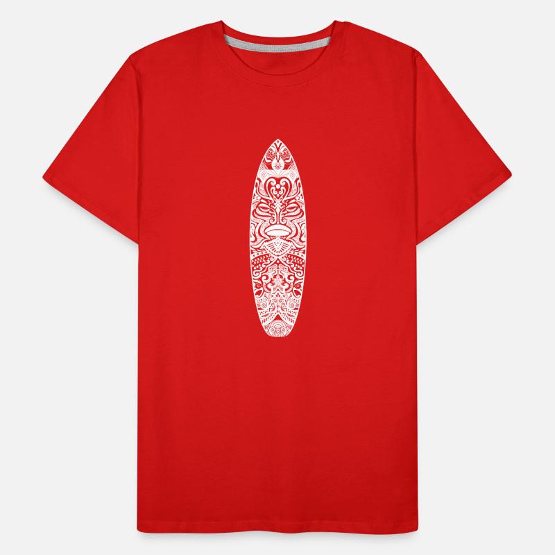 Maori Surf (version blanche) T-shirt bio Premium Homme