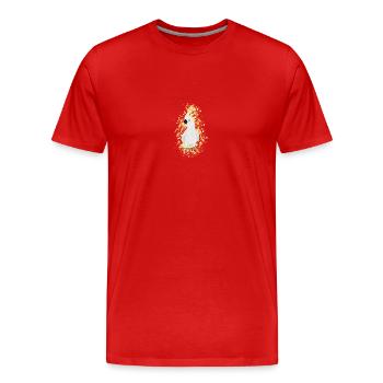 Cacatoès, ornithologue, biologiste, ornithologue - T-shirt bio Premium Homme - rouge - Devant - Damien (186cm)