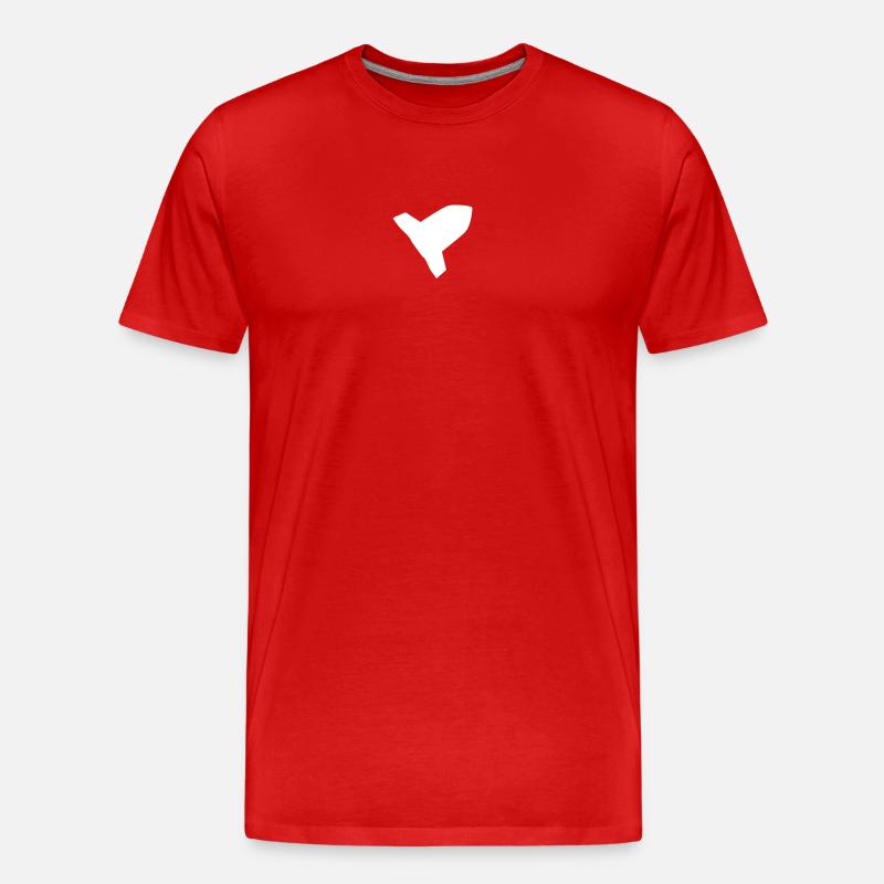 Rakete - Männer Premium Bio T-Shirt - Rot