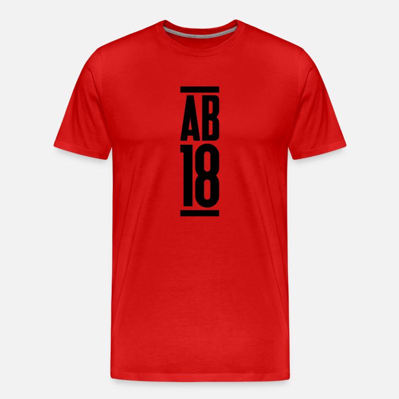 Ab 18 - Männer Premium Bio T-Shirt - Rot