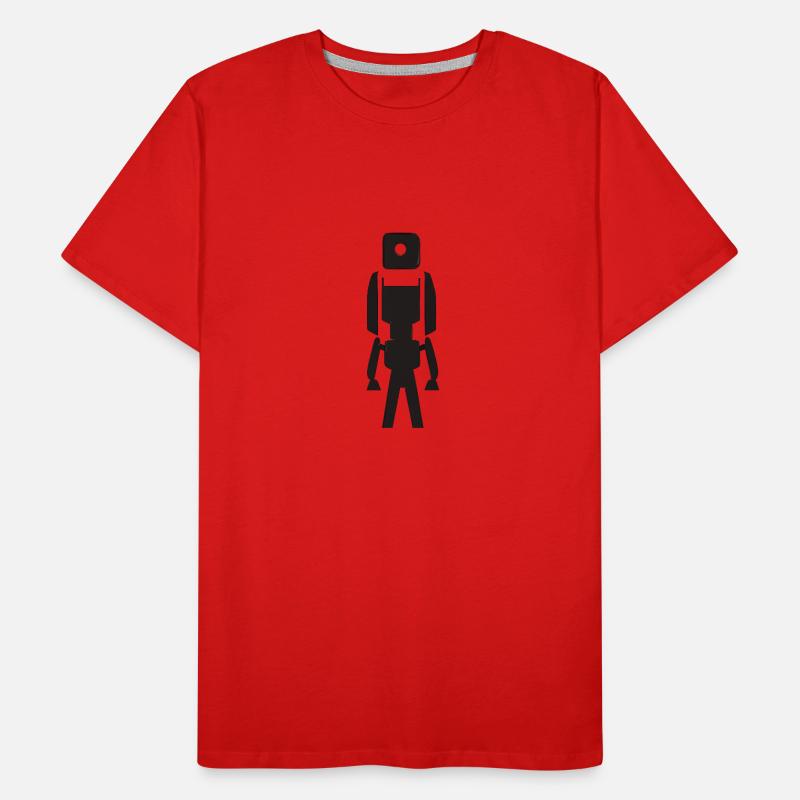 Roboter stilisiert Männer Premium Bio T-Shirt