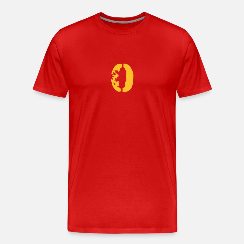 Null - Männer Premium Bio T-Shirt - Rot