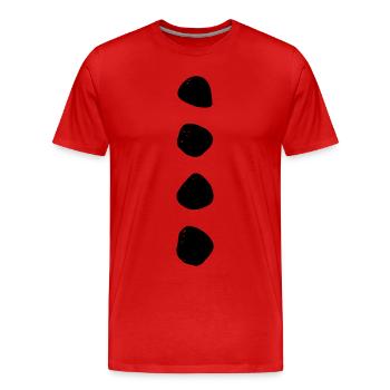 Snowman Costume Stones Carnival Carnival - Men's Premium Organic T-Shirt - red - Front - Damien (186cm)