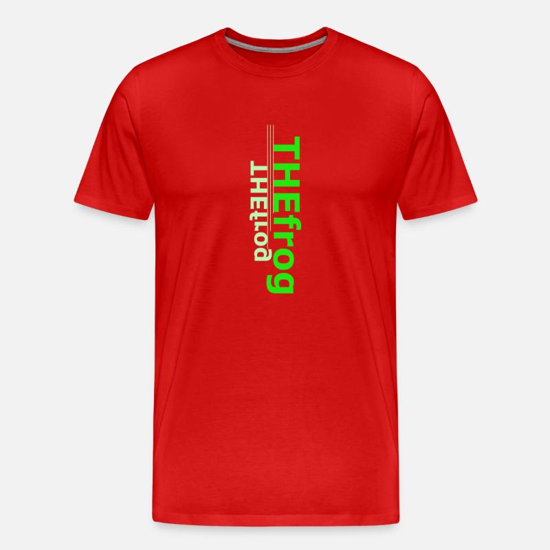 frogmain - Männer Premium Bio T-Shirt - Rot