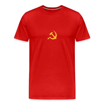 Hammer & Sickle - Männer Premium Bio T-Shirt - Rot - Vorne - Damien (186cm)