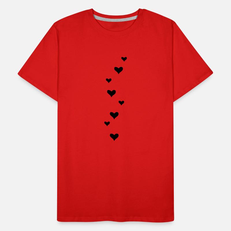 cœurs T-shirt bio Premium Homme