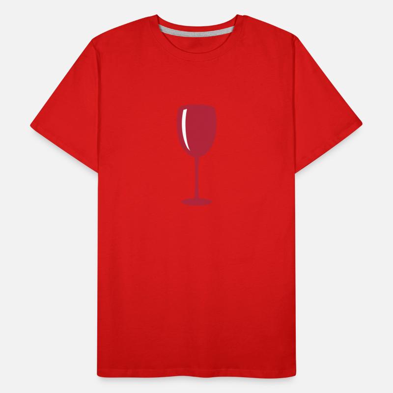 Weinglas Männer Premium Bio T-Shirt