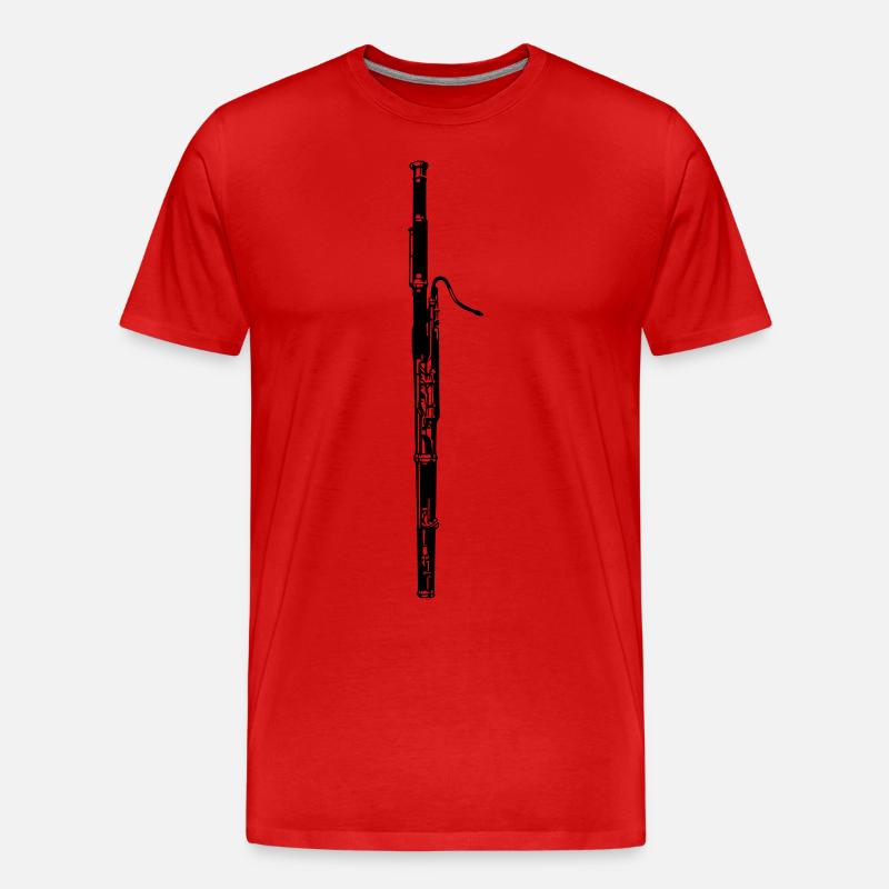 Fagott - Männer Premium Bio T-Shirt - Rot