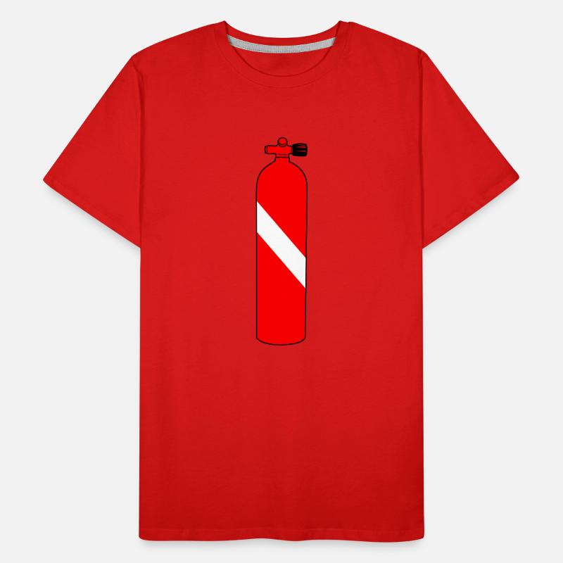 Diving bottle INT by Scuba.Style Men's Premium Organic T-Shirt