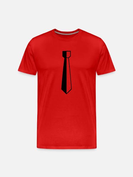 Binden - Männer Premium Bio T-Shirt - Rot