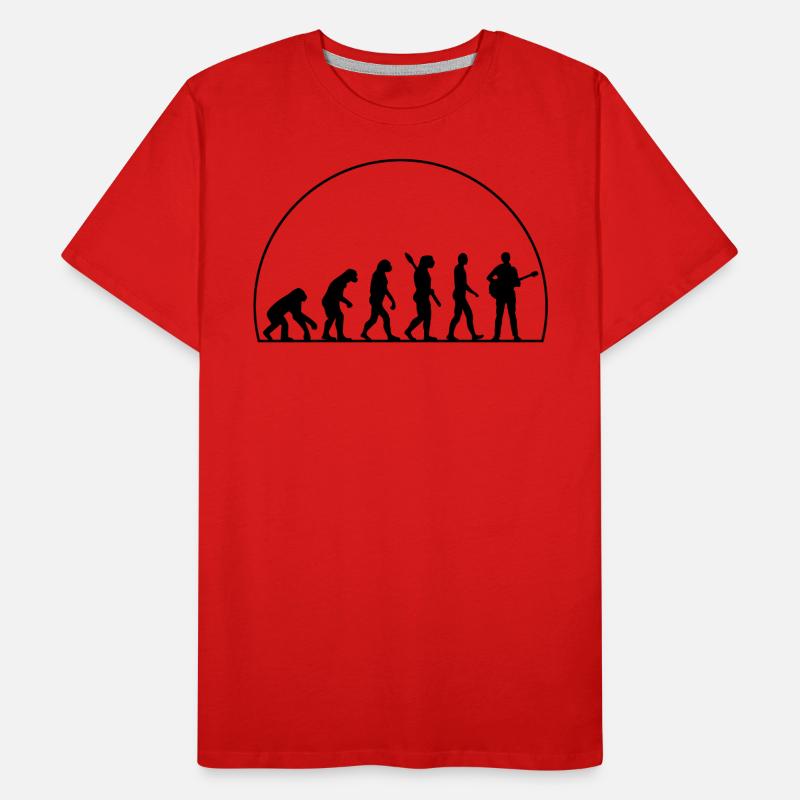 Évolution Du Guitare T-shirt bio Premium Homme