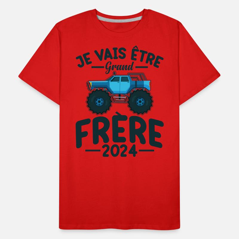 Idée Cadeau Frères Et Sœurs Grossesse Naissance T-shirt bio Premium Homme