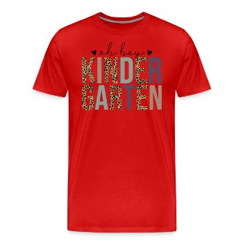 Oh Hey L'école Maternelle - T-shirt bio Premium Homme - rouge - Devant - Damien (186cm)