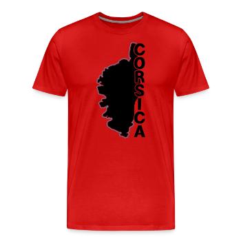Korsika - Männer Premium Bio T-Shirt - Rot - Vorne - Damien (186cm)
