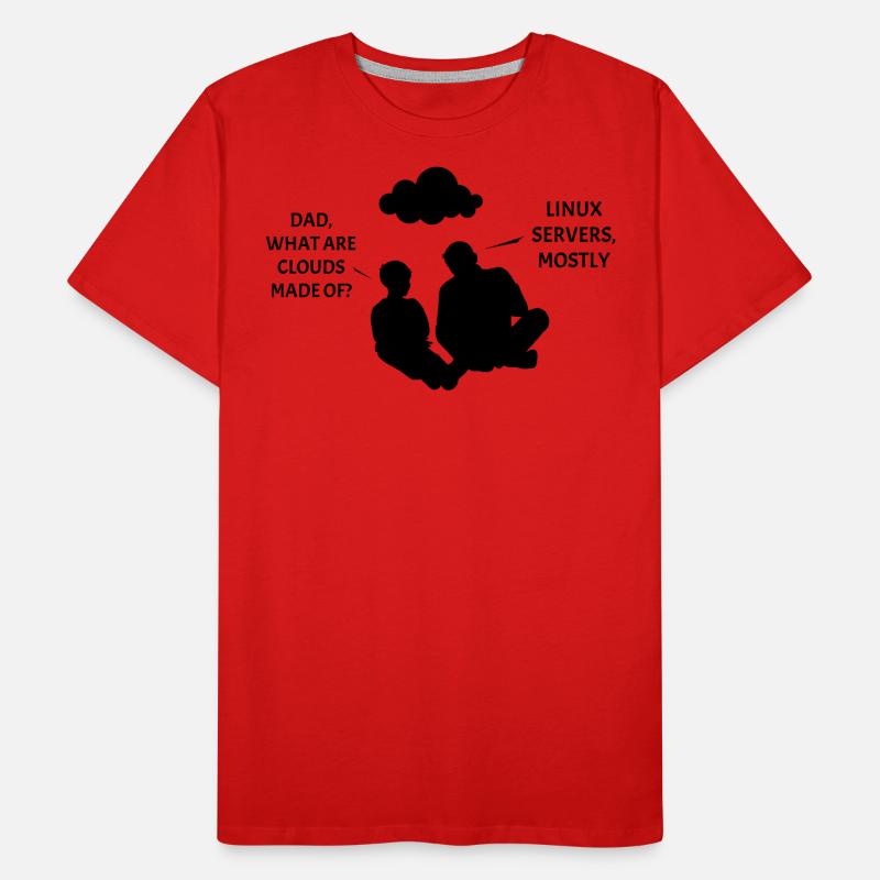 Clouds : Linux et les puzzles T-shirt bio Premium Homme