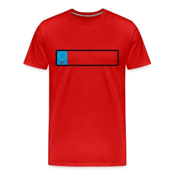 Namensschild - Männer Premium Bio T-Shirt - Rot - Vorne - Damien (186cm)