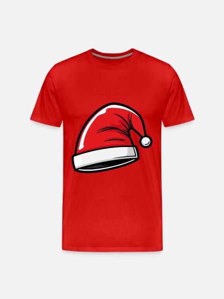 Hat Christmas Beanie Christmas - Men's Premium Organic T-Shirt - red