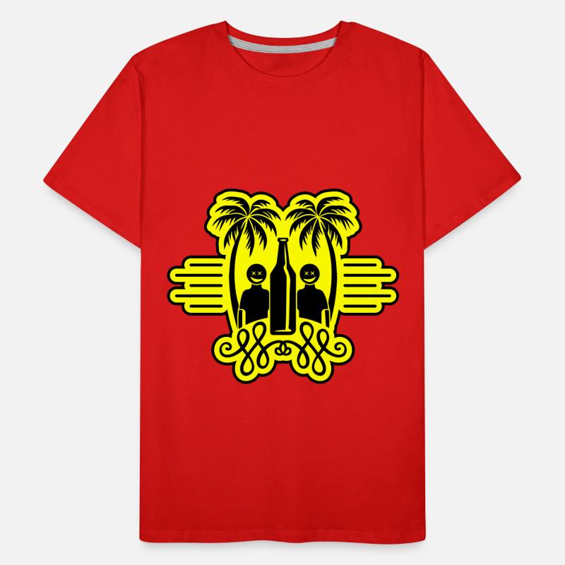 Fête de Noël à Palm Trees Beach T-shirt bio Premium Homme