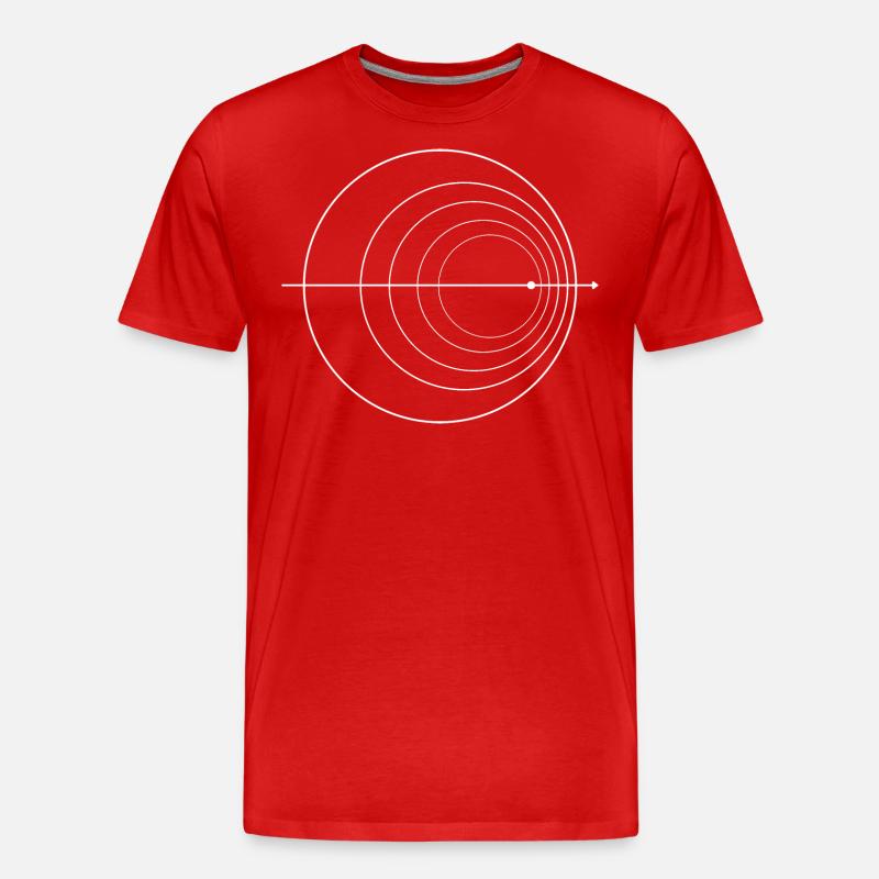 Doppler Effect Physics Nerd Quantum Physics Math - Men's Premium Organic T-Shirt - red