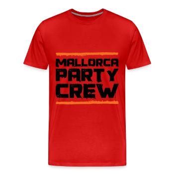 Mallorca Party Crew - T-shirt bio Premium Homme - rouge - Devant - Damien (186cm)